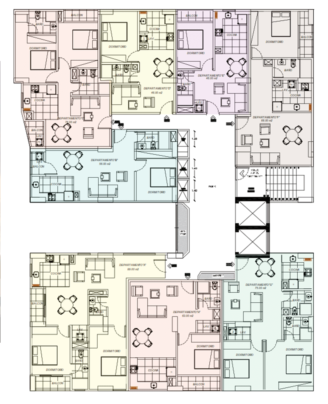 TORRE DIAMANTE PLANTA TIPO